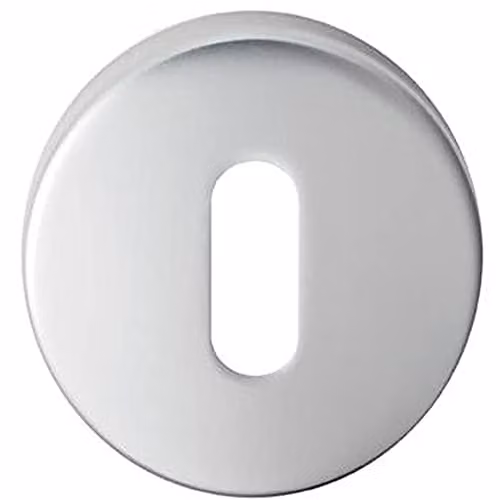Loops 51mm Round Escutcheon Rosette Set in Satin Chrome with Concealed Fix