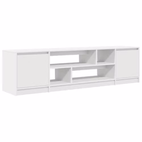 vidaXL Modern White TV Cabinet in MDF, W/D/H: 188.5 x 41 x 50 cm – 1