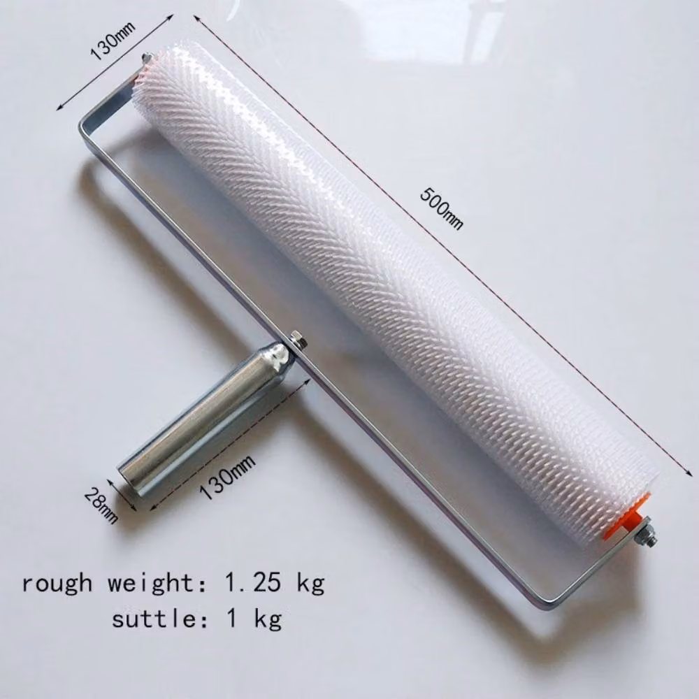VOGREX White Spike Aeration Roller for Self-Levelling Screed, Width: 500 mm, Spike Height: 13 mm – 2
