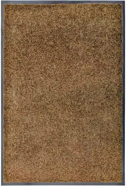 Berkfield Home Washable Non-Slip Brown Coir and PVC Doormat, W: 60 cm, D: 90 cm