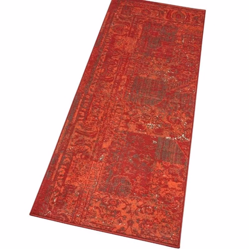 THE RUGS Velour Plume Red Vintage Area Rug, W: 120 cm, L: 170 cm – 5