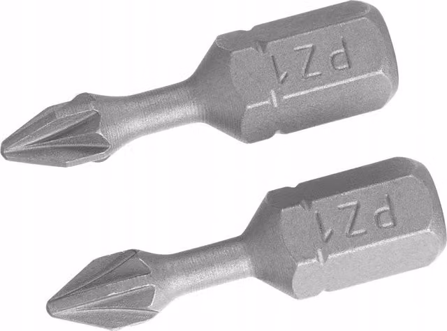 Stanley Silver Pozi Screwdriver Bit, Pack of 2