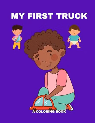 My First Truck Colouring Book by Lulu