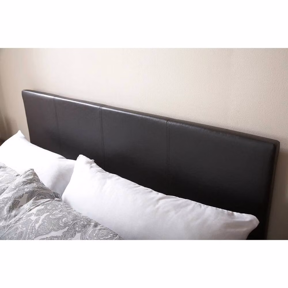 FORGEVIO King Size Upholstered Faux Leather Bed in Black, W/D/H: 180 x 200 cm – 4