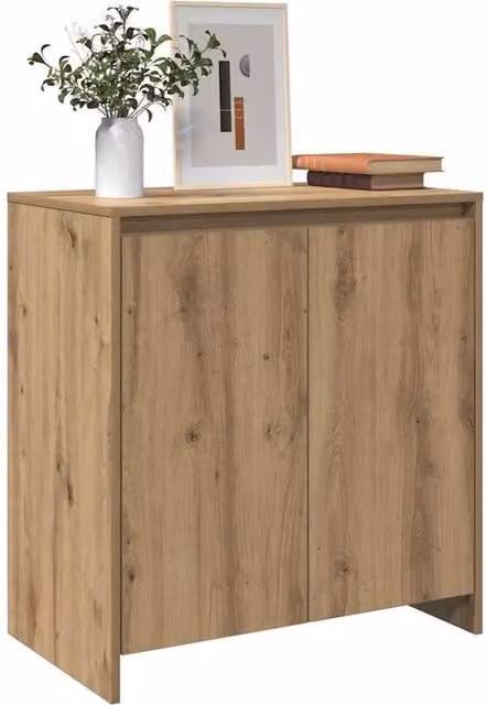 Berkfield Home Artisan Oak Sideboard in Brown, W/D/H: 70 x 41 x 75 cm