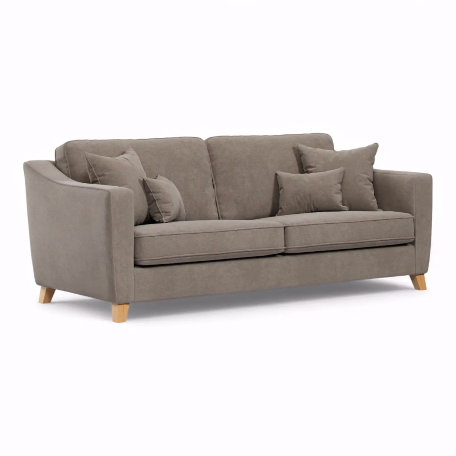 The Great Sofa Company Jackson 4 Seater Chenille Sofa in Light Brown – 2