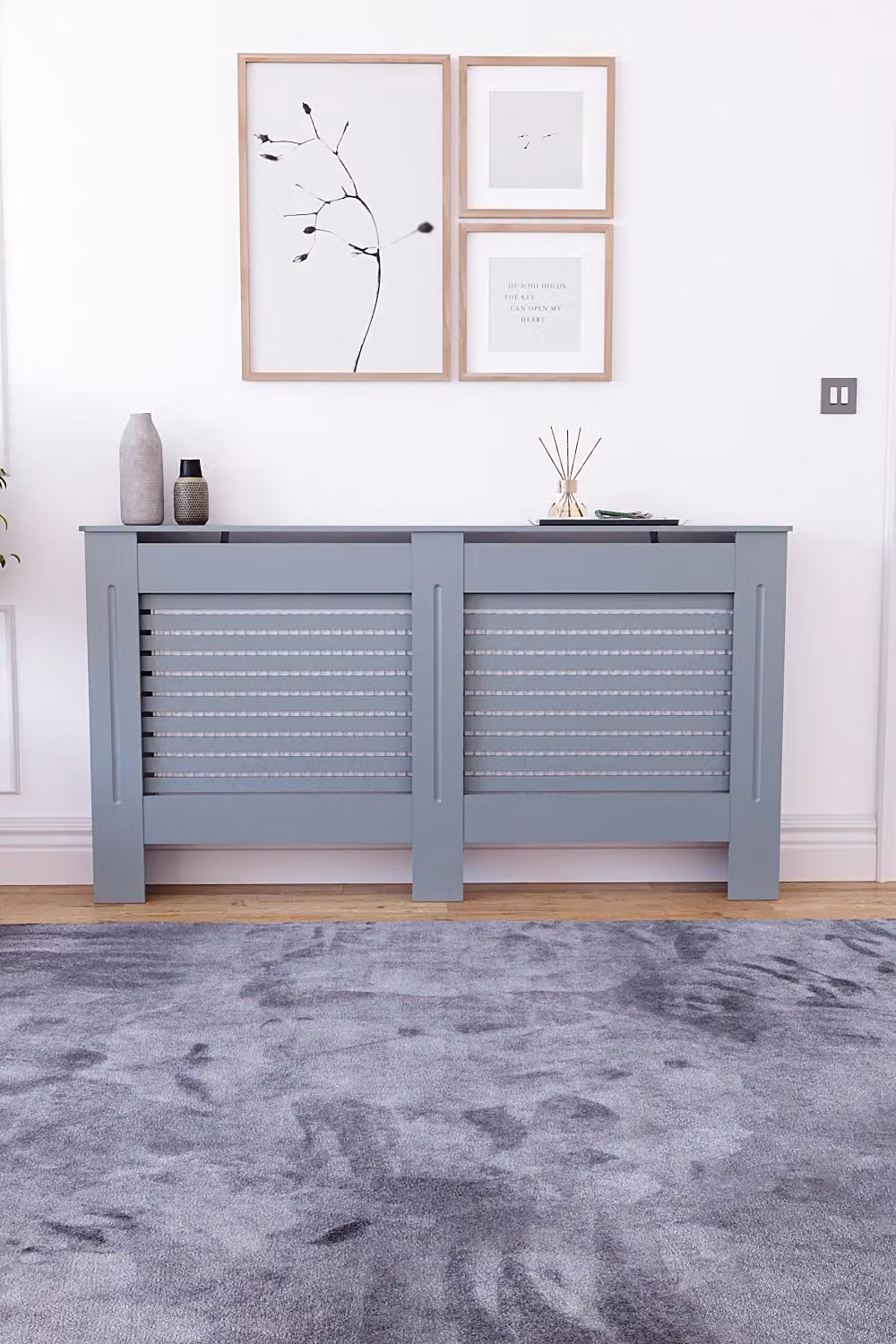 Home Discount Vida Designs Milton MDF Radiator Cover Heating Cabinet in Matt Dark Grey – 3