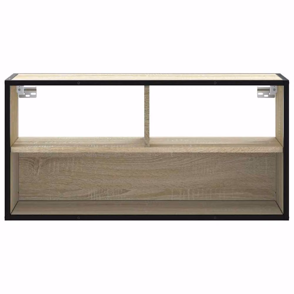 Berkfield Home Sonoma Oak TV Cabinet in Beige, W/D/H: 80 x 31 x 39.5 cm – 4