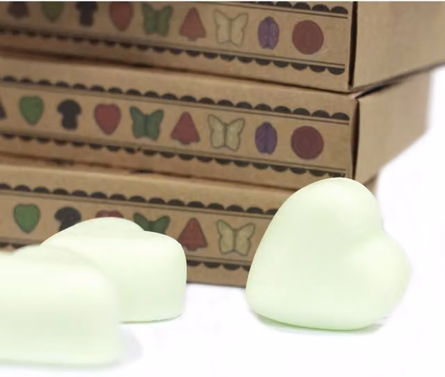 KDMK Mint Menthol Natural Soy Wax Melts, Box of 6, Green