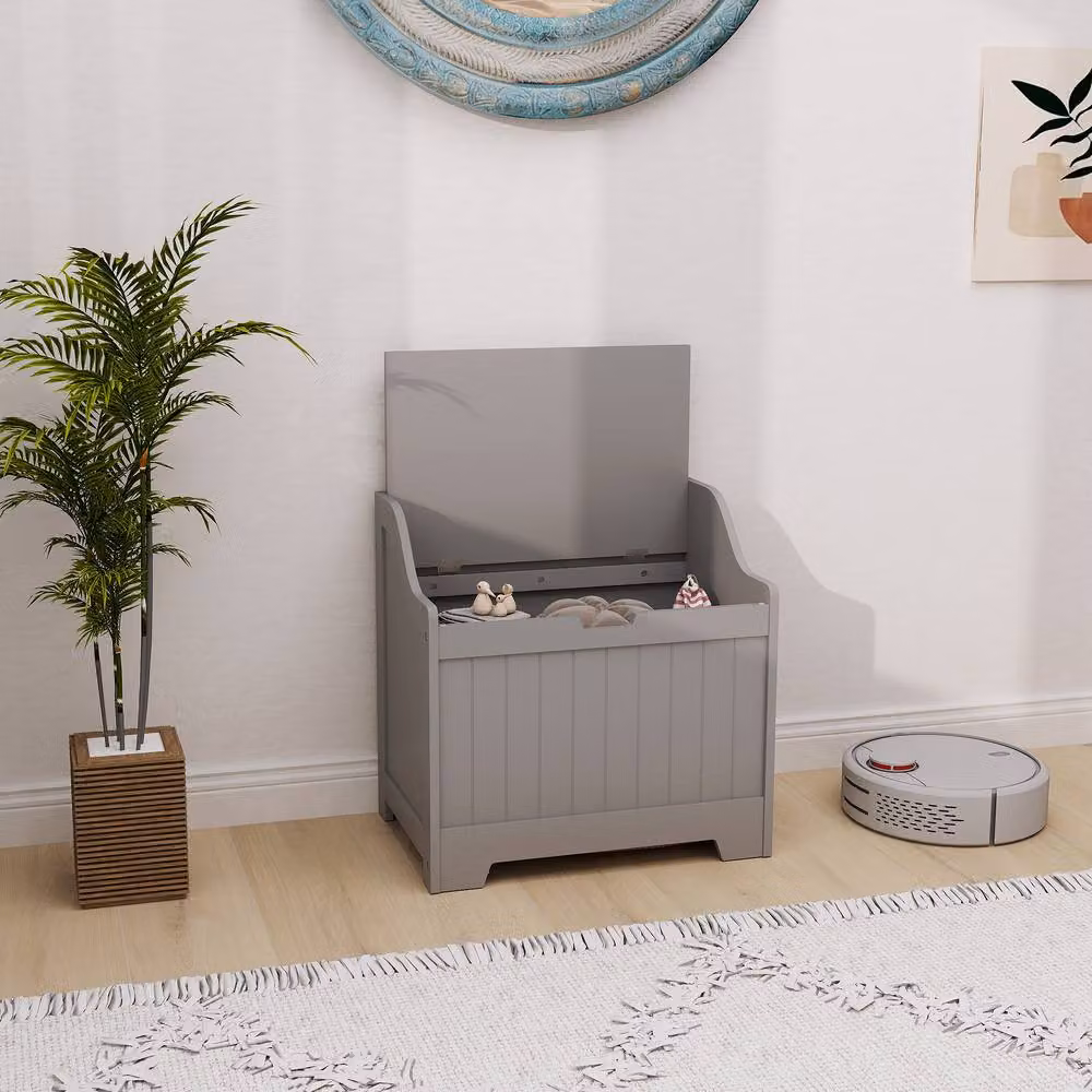 ERGOVEXA 61L Home Storage Chest in Grey with Soft Close Lid – 2