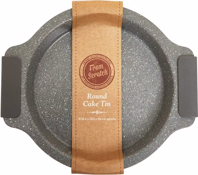 Orsina Non-Stick Round Carbon Steel Small Cake Tin, Grey, Diameter: 23 cm