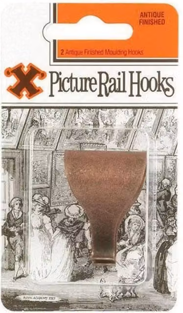 X Antique Picture Rail Hooks, 2 Pack – 1