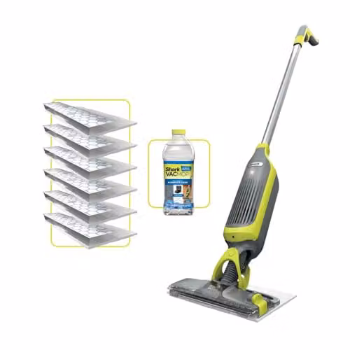 Shark VacMop 2-in-1 Cordless Hard Floor Vacuum Spray Mop VM200UK, Grey and Multicolour