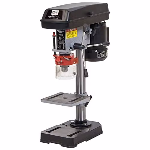 SIP B13 Black Benchtop Pillar Drill Press with 350W Motor, 5-Speed Settings and 13mm Drilling Capacity
