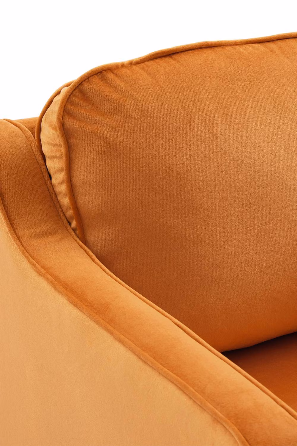 Garden Sanctuary Modern Orange Fabric Single Sofa Armchair with Foam Upholstery – 3