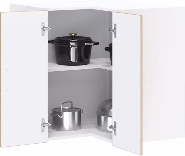 Berkfield Home Lucca Kitchen Wall Corner Cabinet in Sonoma Oak Brown