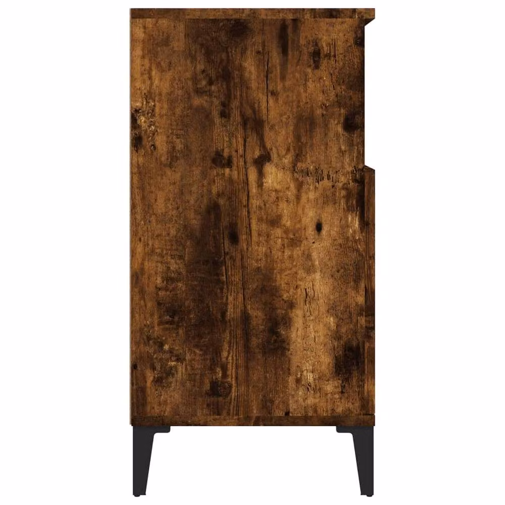 Berkfield Home Smoked Oak Sideboard in Brown, W/D/H: 60 x 35 x 70 cm – 5