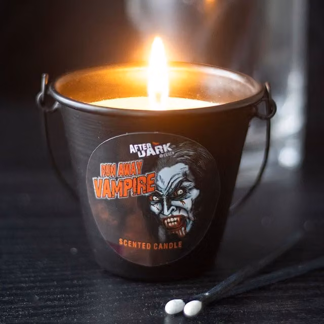 Kingsbury Gifts After Dark Sandalwood Scented Candle Bucket in Black