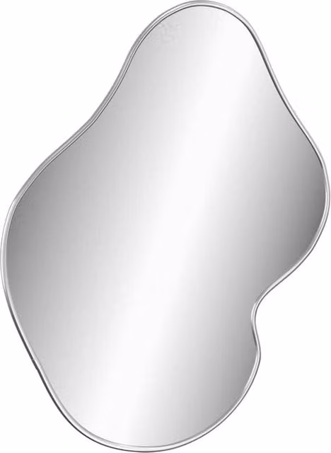 Berkfield Home Rectangular Wall Mirror in Silver, W: 50 cm, H: 40 cm