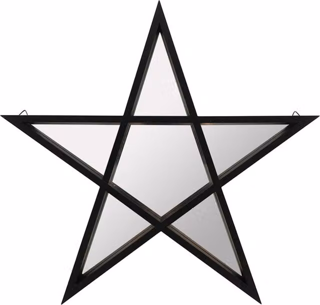 KDMK Mystic Pentagram Star Wall Art in Black