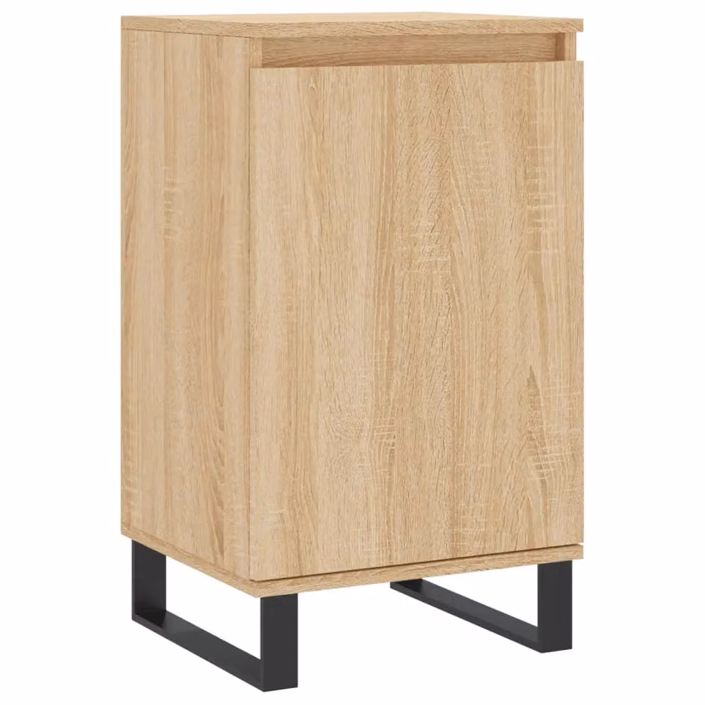Berkfield Home Sonoma Oak Sideboard in Grey and Brown, W/D/H: 40 x 35 x 70 cm – 2