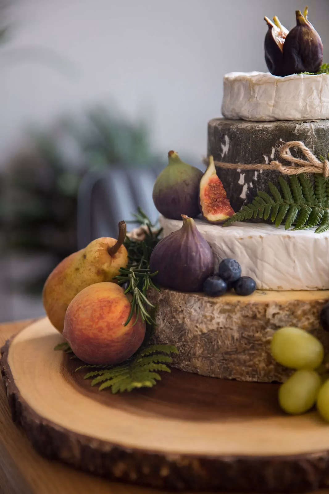 Artesa Artesa Wooden Log Slice Cheese Board and Serving Platter, Brown and Multicolour, Diameter: 35 cm – 8