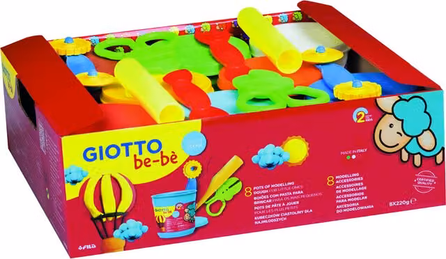 Giotto Be-Be Modelling Dough School Pack in Multi Colour