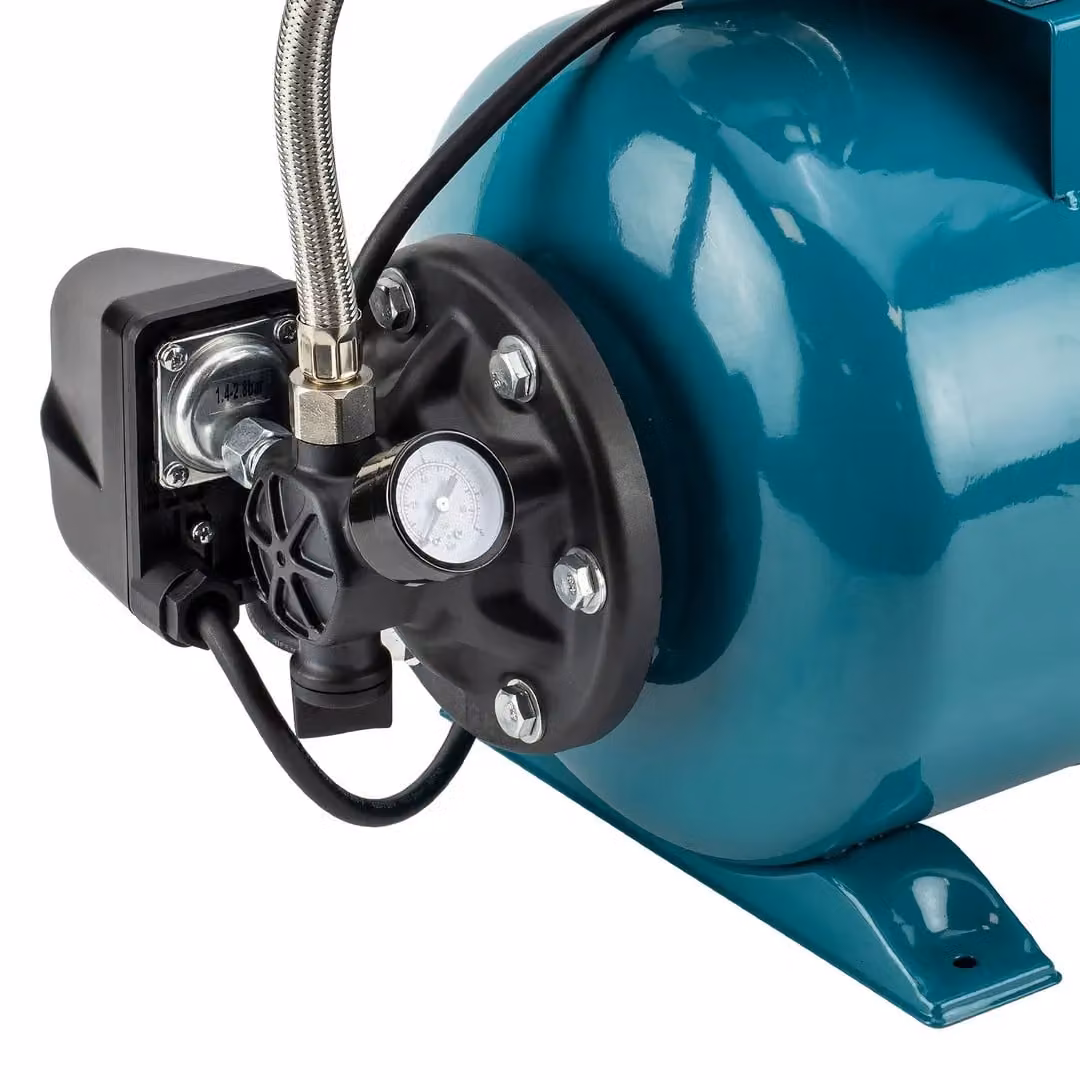 SIP 1" Stainless Steel Booster Pump, Silver and Blue, W/D/H: 500 x 300 x 440 mm – 4