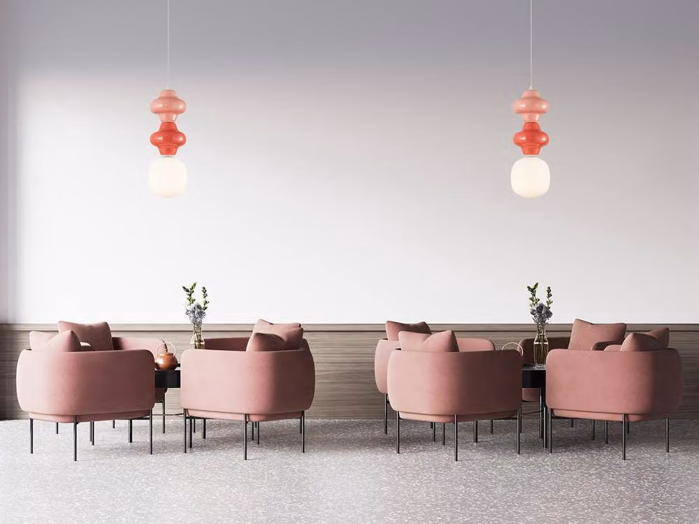 Netlighting Latera Slim Cylinder Pendant Ceiling Light in Pink, Red and Matt White – 2