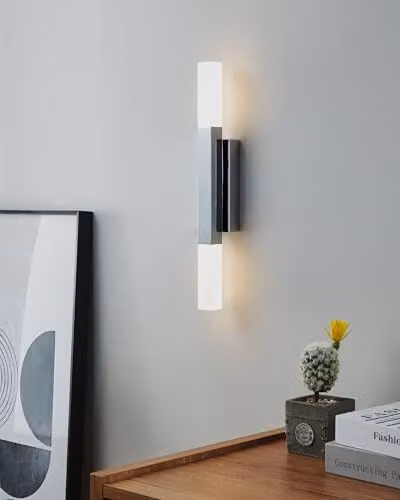 Eglo Alcudia LED Up and Down Wall Lamp in Chrome and Silver – 2