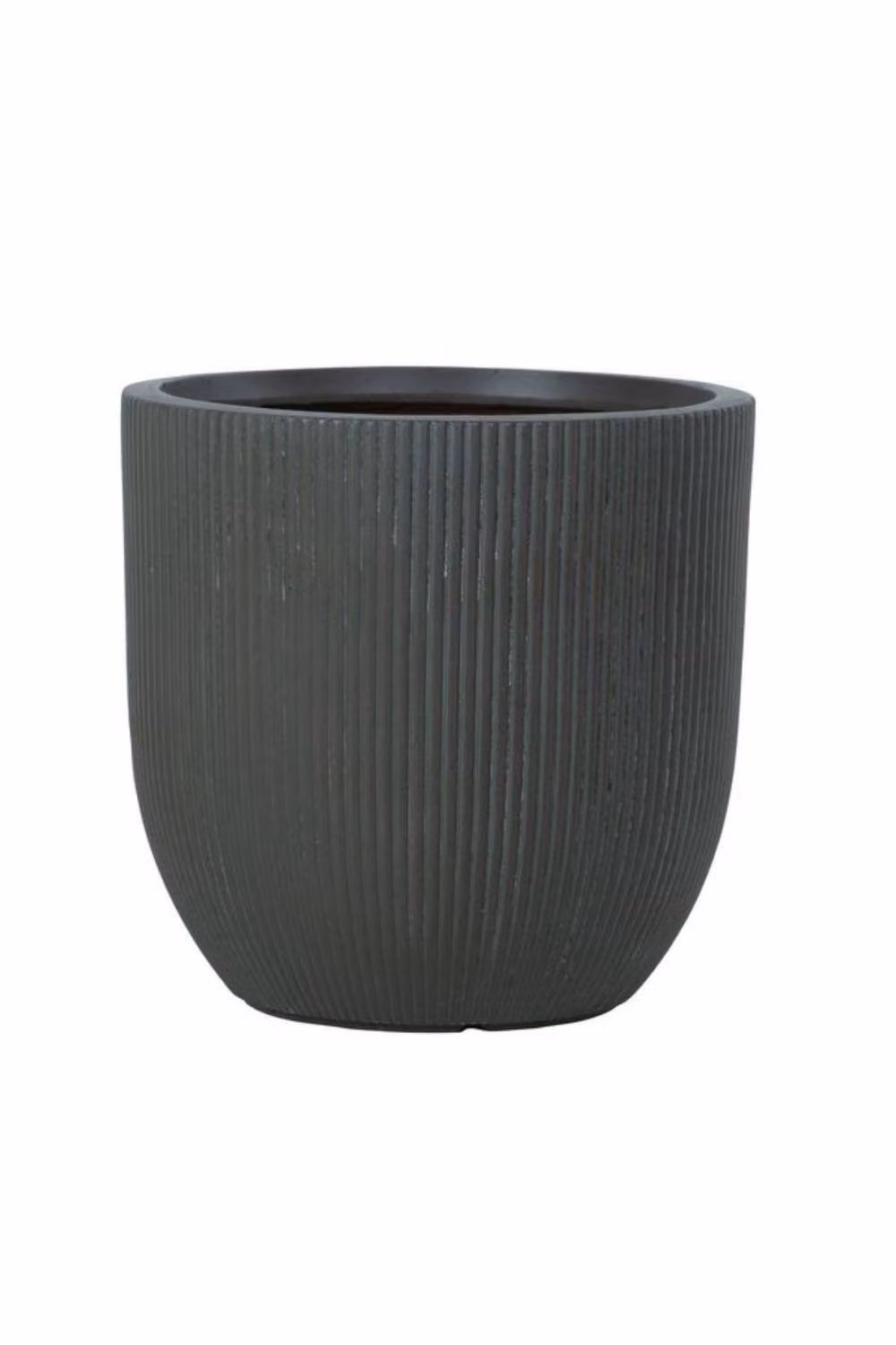 KDMD Hortus Set of 3 Grey Ribbed Frost Proof Outdoor Planters – 2