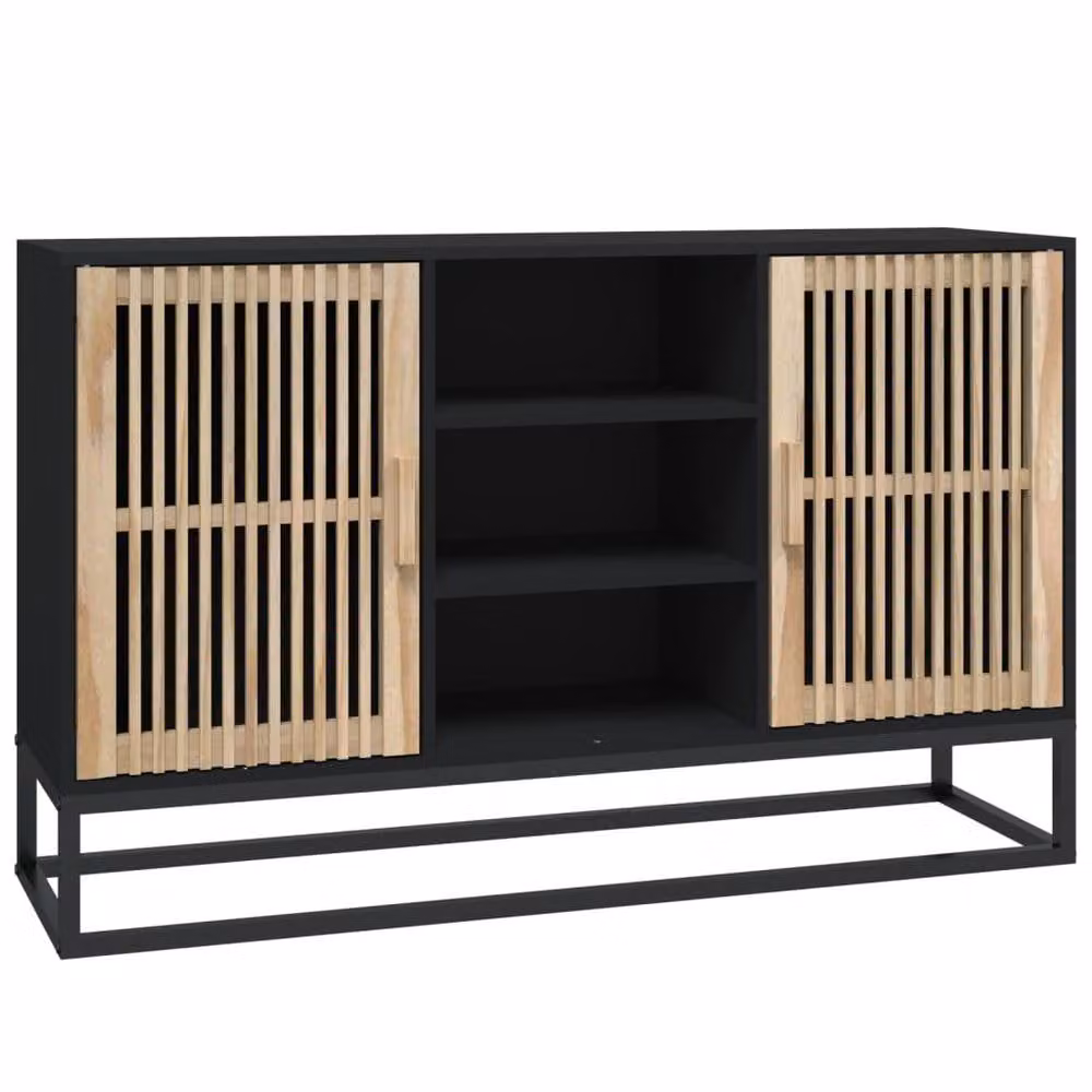 Berkfield Home Black Classic Sideboard, W/D/H: 105 x 30 x 65 cm – 2