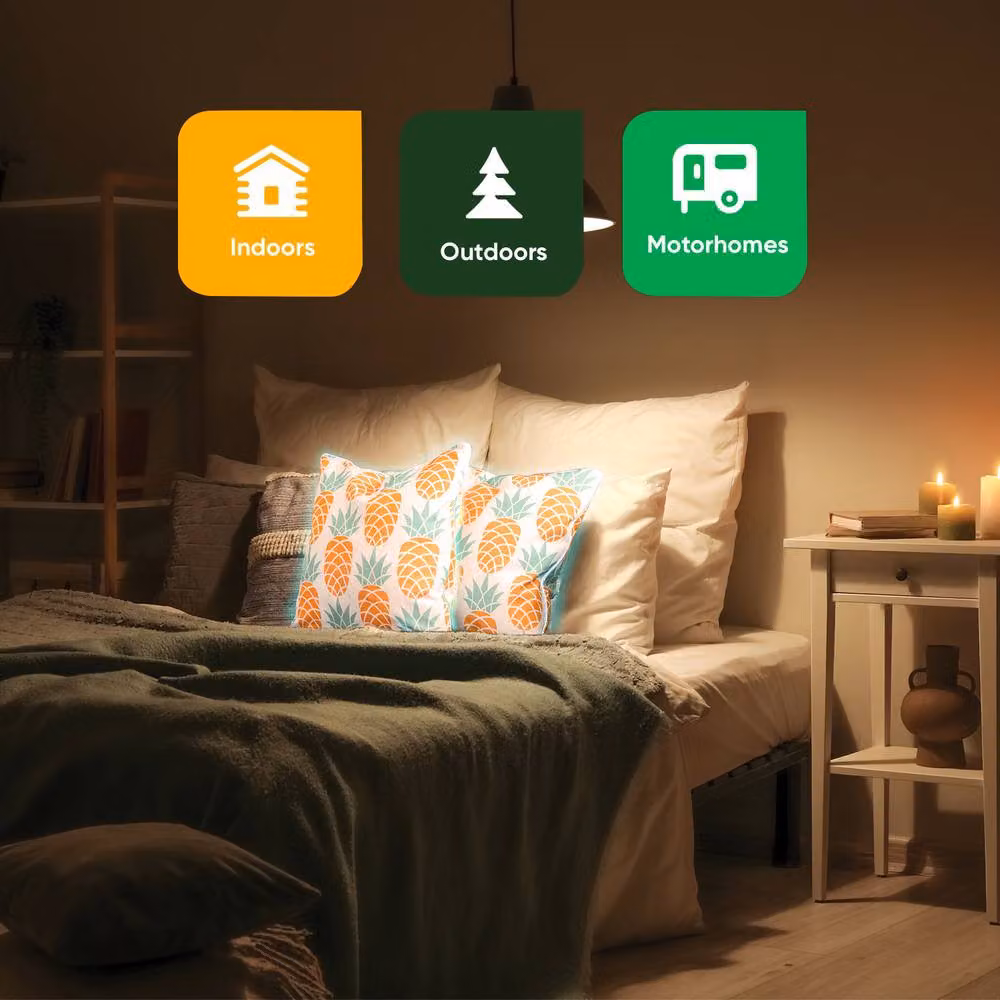 Gardenwize Pack of 2 Yellow and Multicolour Pineapple Printed LED Light Up Square Scatter Cushions – 5