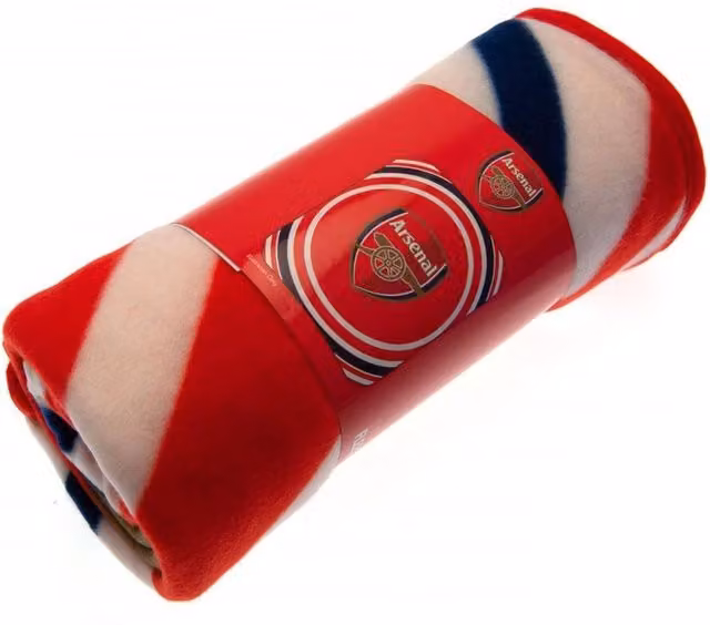 Arsenal FC Red Fluffy Fleece Blanket for Adults