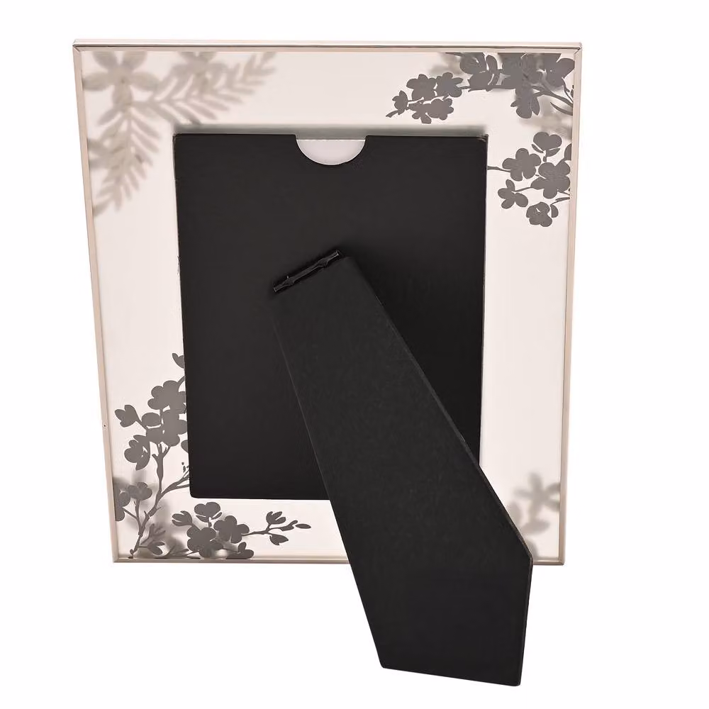 Sophia Classic Silver Floral Single Photo Frame, W/H: 15.2 x 10.16 cm – 2