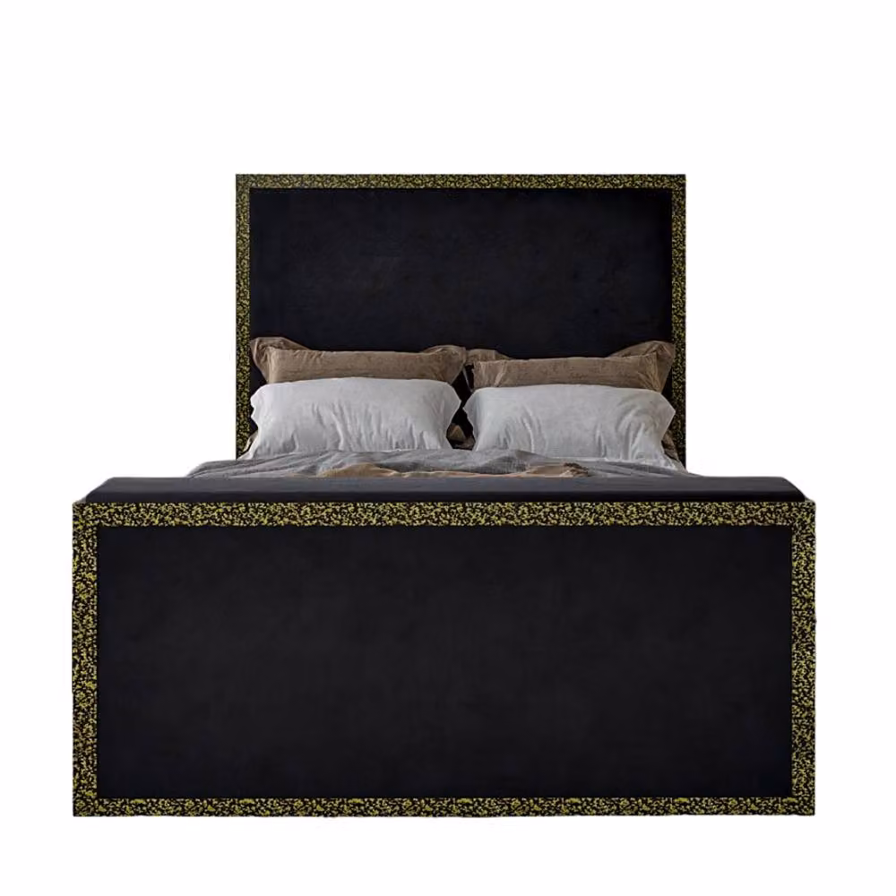 KDMD Adsborough Black Upholstered Electric Media King Size TV Bed Frame – 2