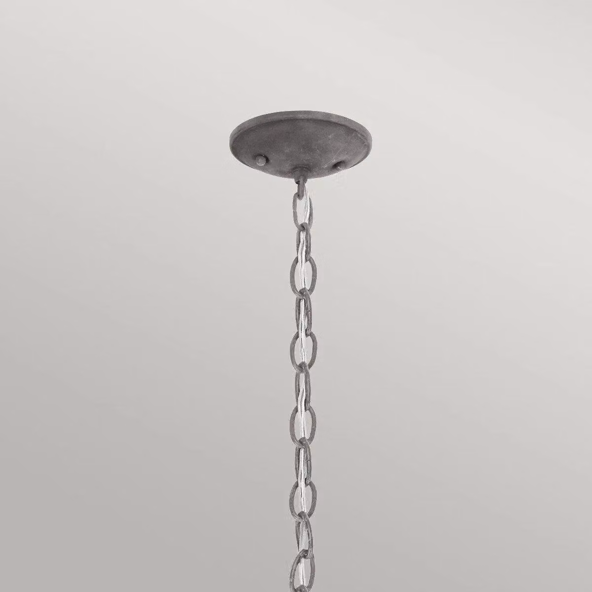 Netlighting Bridge Point Small Outdoor Ceiling Chain Lantern in Grey with Transparent Glass, IP44, E27 – 2