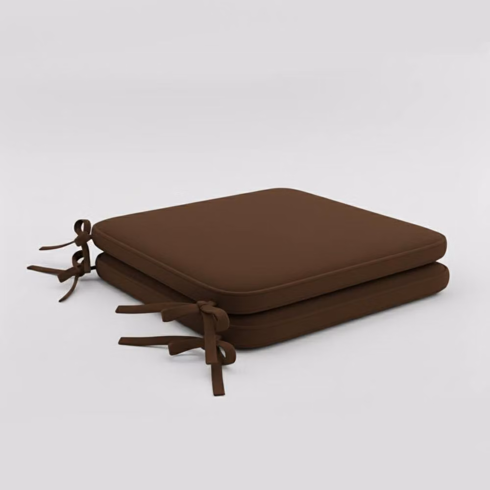 Snug City Pack of 2 Foam Seat Pads with Ties in Brown – 2