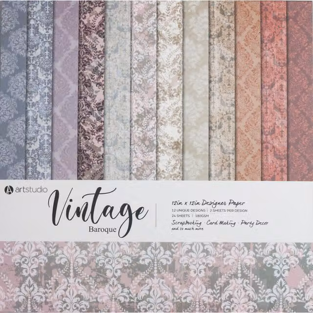 Art Studio Bloom or Vintage Multicolour Paper Pad