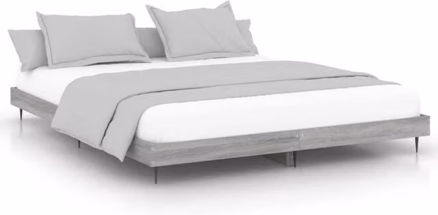 Berkfield Home Grey Sonoma Bed Frame W/D/H: 200 x 200 cm – 1