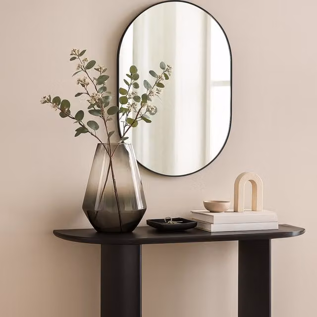 Interiors by Premier Celia Large Tortoise Shell Glass Tabletop Vase in Brown and Grey