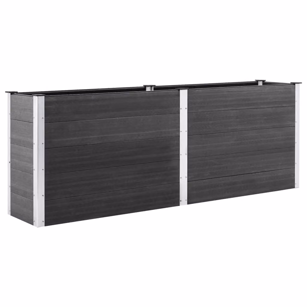 Berkfield Home Garden Grey WPC Raised Bed W/D/H: 250 x 100 x 91 cm – 2