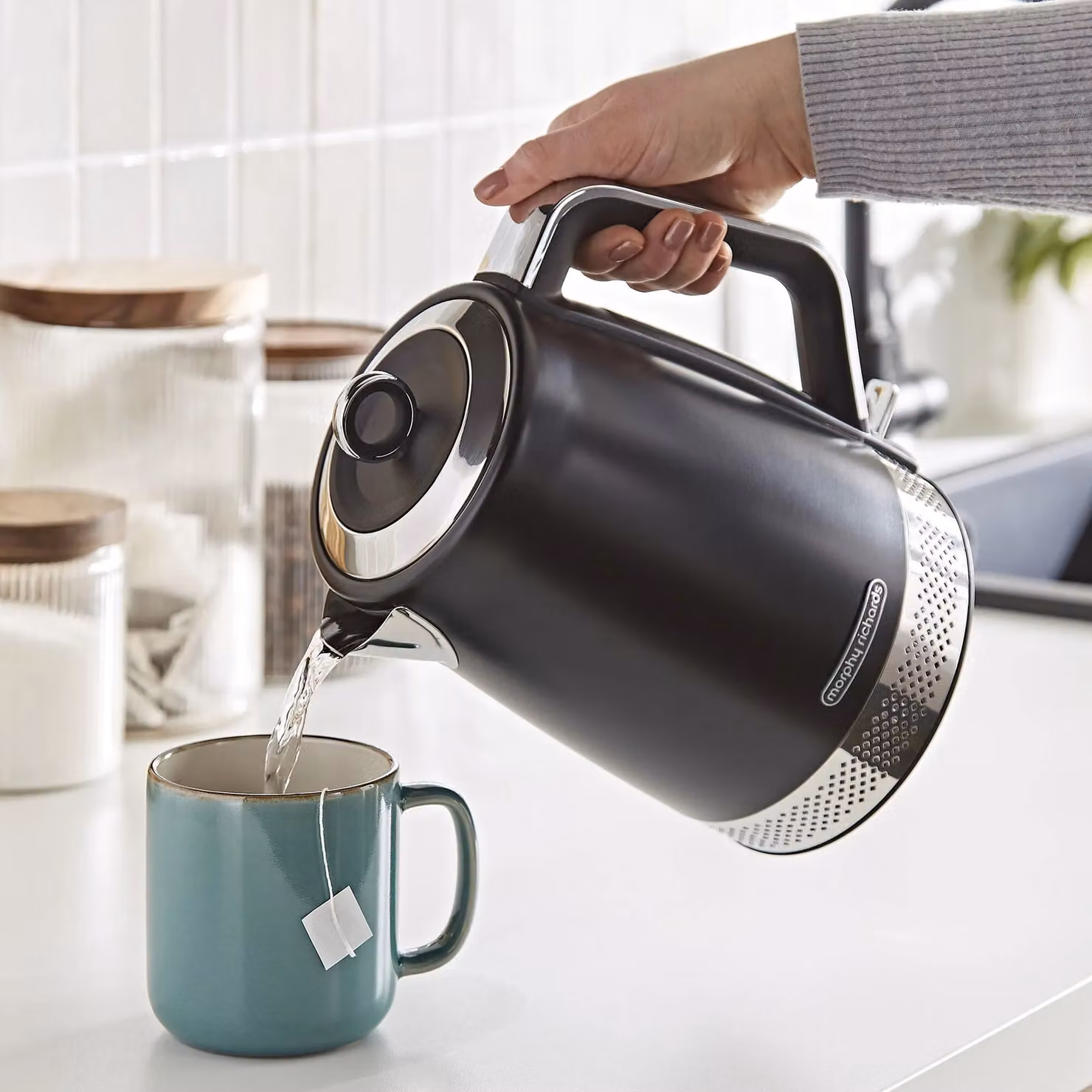 Morphy Richards Illumination Kettle and Toaster Set in Black – 3