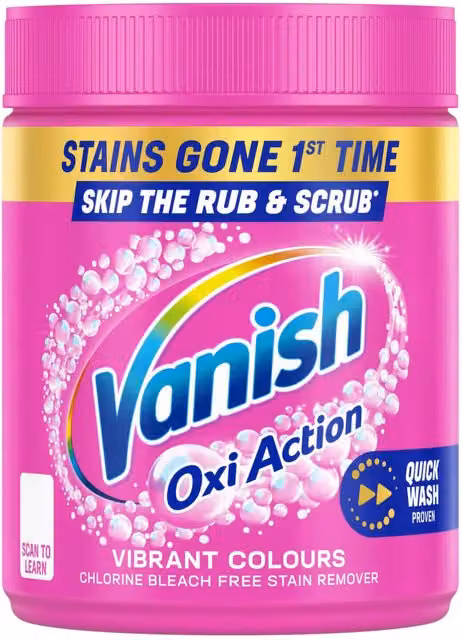 Vanish Oxi Action Colour Safe Stain Remover Powder, Pink