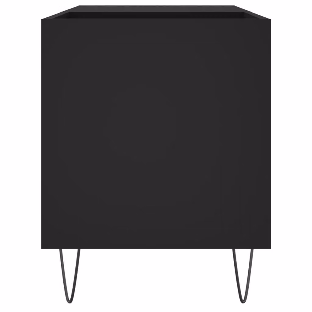 Berkfield Home Record Cabinet in Black, W/D/H: 85 x 38 x 48 cm – 4