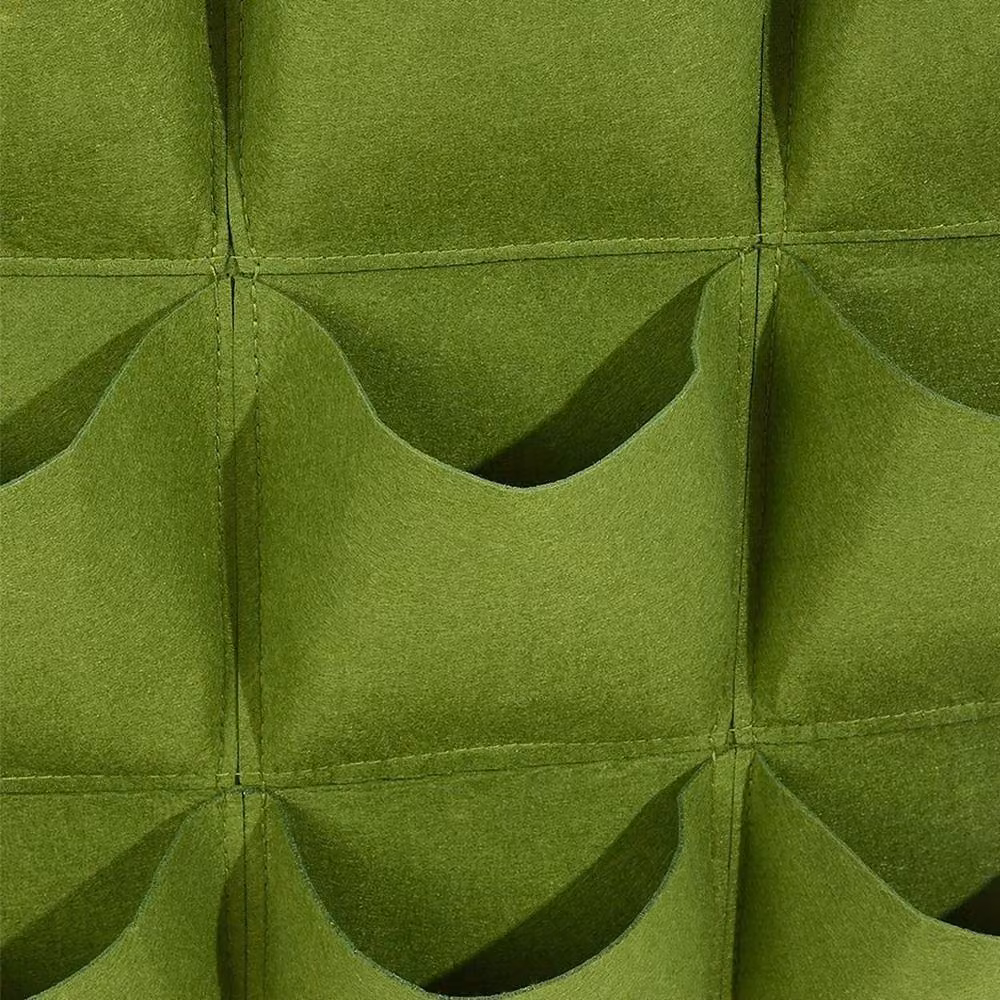 EONLION 36 Pocket Vertical Wall Hanging Flower Planter in Green – 3