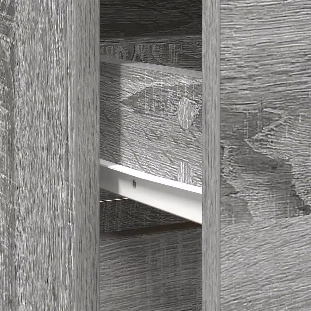 Berkfield Home Grey Sonoma Sideboard with Drawer, W/D/H: 80 x 34 x 76 cm – 3