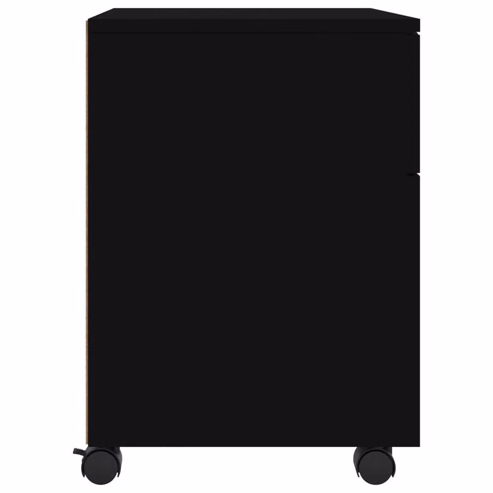 Berkfield Home Mobile File Cabinet with Wheels, Black, W: 45 cm, D: 38 cm, H: 54 cm – 5