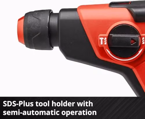 Einhell TE-HD 18/12 Li-Solo Cordless Rotary Hammer in Black and Red – 5