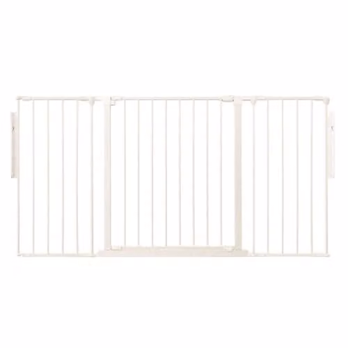 Safetots Premium Multi Panel Room Divider with Swing Door, White, Width: 148 cm, Height: 70 cm – 1